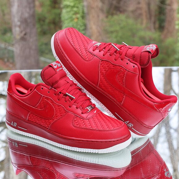 Nike Air Force 1 Low Woven Gym Red - Picture 7 of 14